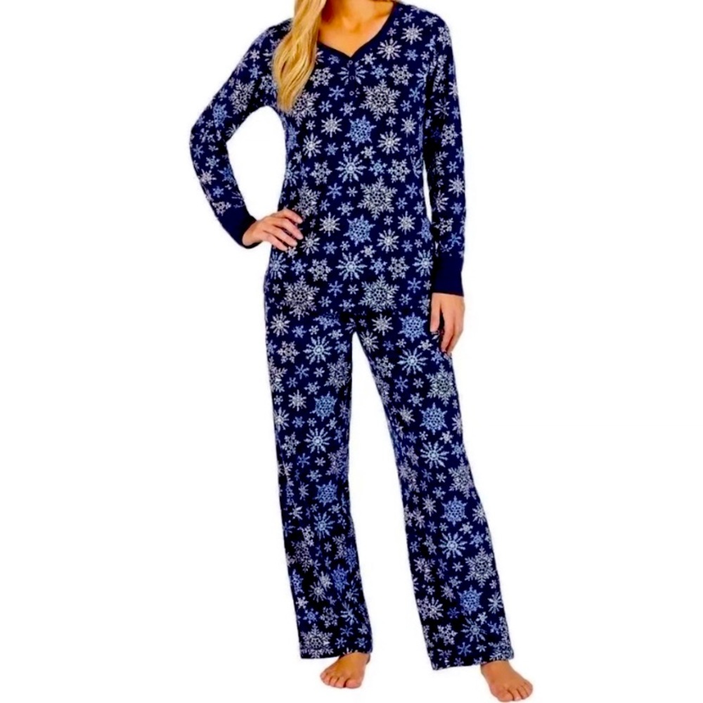 Nautica Pajama size XL. Blue velour plush soft